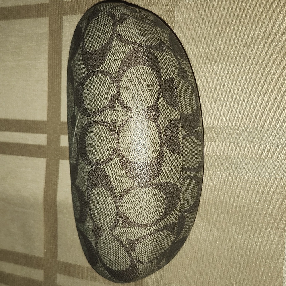 *3 For $10 Item✨️Coach Brown and Tan Patterned Eyeglass Case